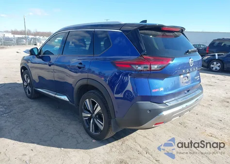 2021 Nissan Rogue Platinum Intelligent Awd из США, поврежденный, VIN JN8AT3DD7MW305884